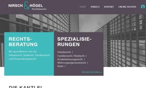 Modern, mit Extras (Rechtsanwalt)