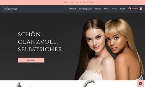 Divine Friseur-Homepage