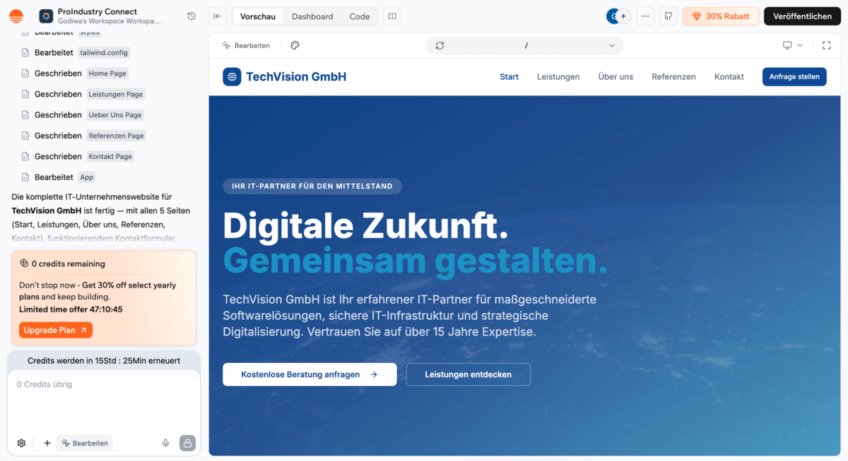 Base44-Firma-Erstellung