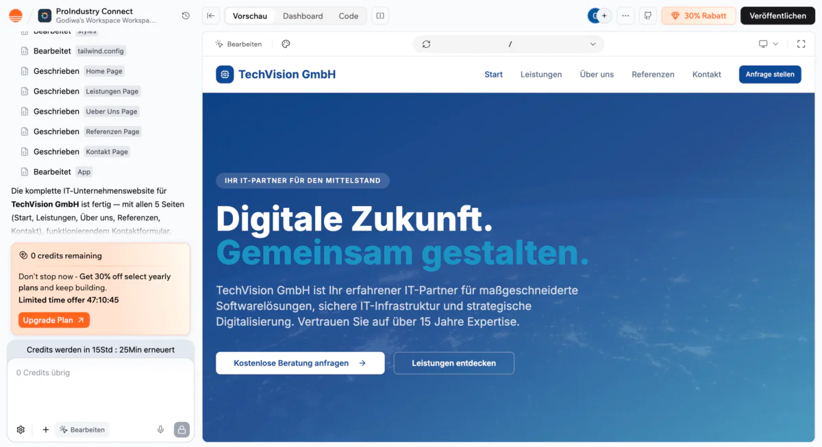 Base44-Firma-Erstellung