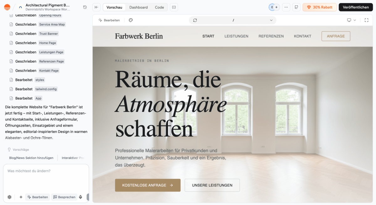 Base44-Handwerker-Erstellung