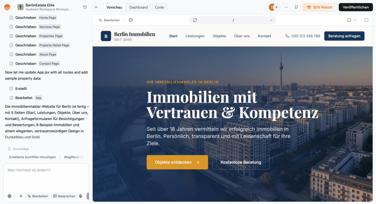 Base44-Immobilien-Erstellung