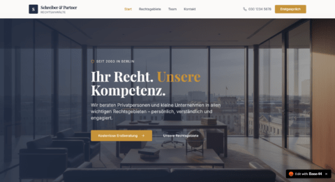 Beispielseite-Anwalt-Base44