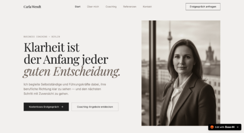 Beispielseite-Coaching-Base44