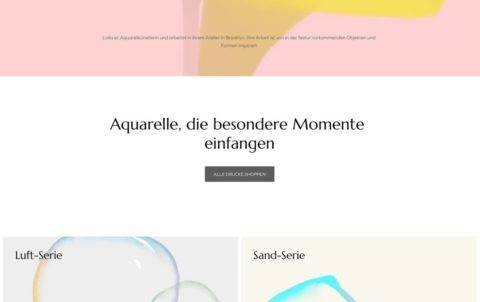 Beispielseite Designvorlage Squarespace 2 Spotted