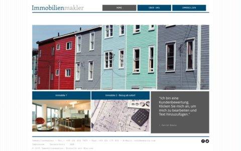 Template Immobilien WIX