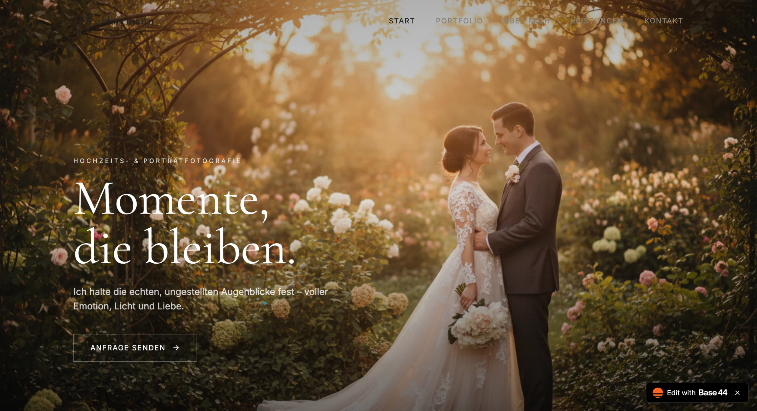 Beispielseite-Fotografen-Base44