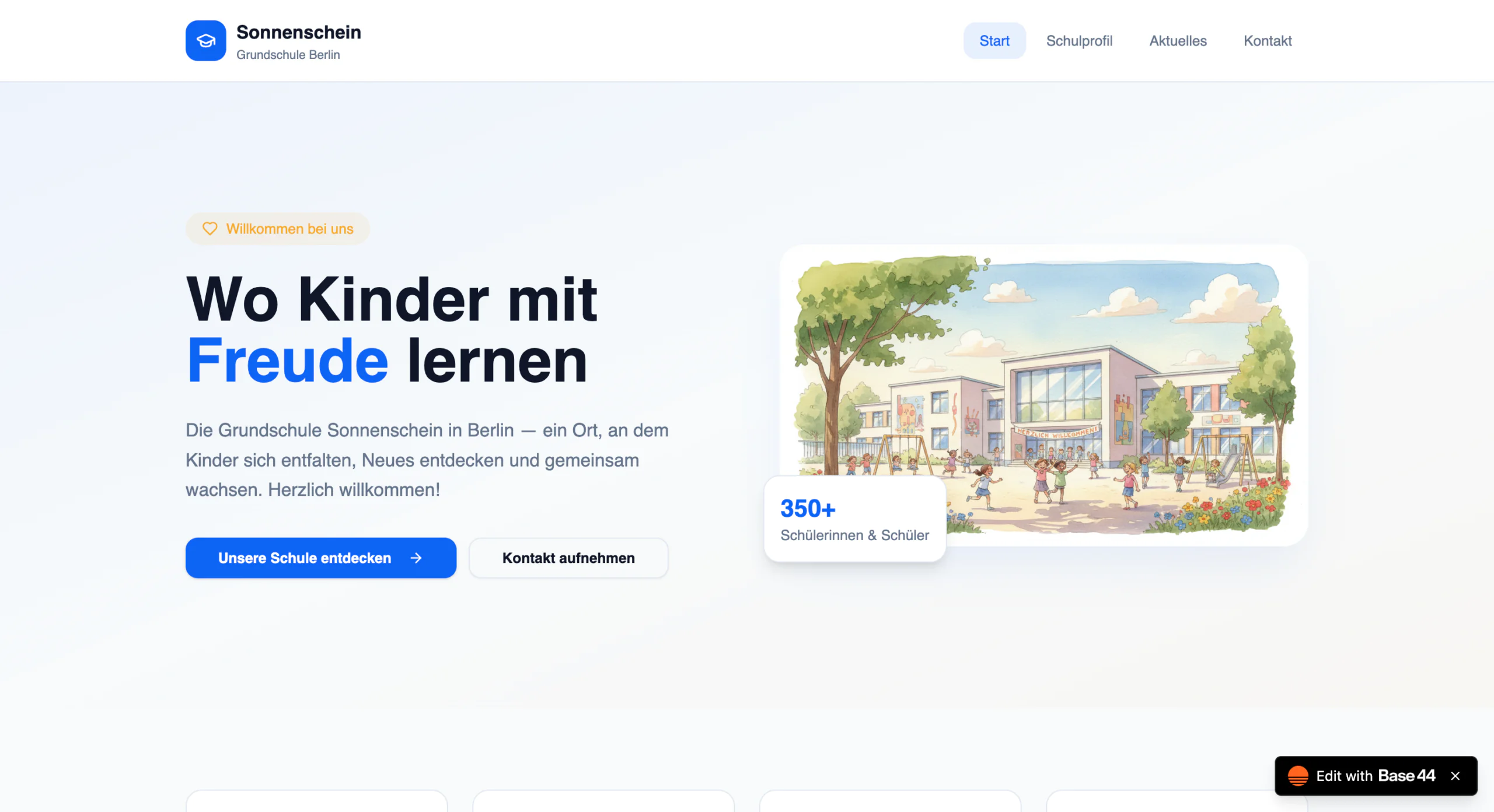 Beispielseite-Schule-Base44