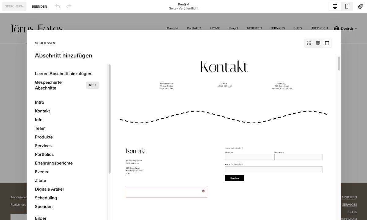 Flexibilität der Content-Module