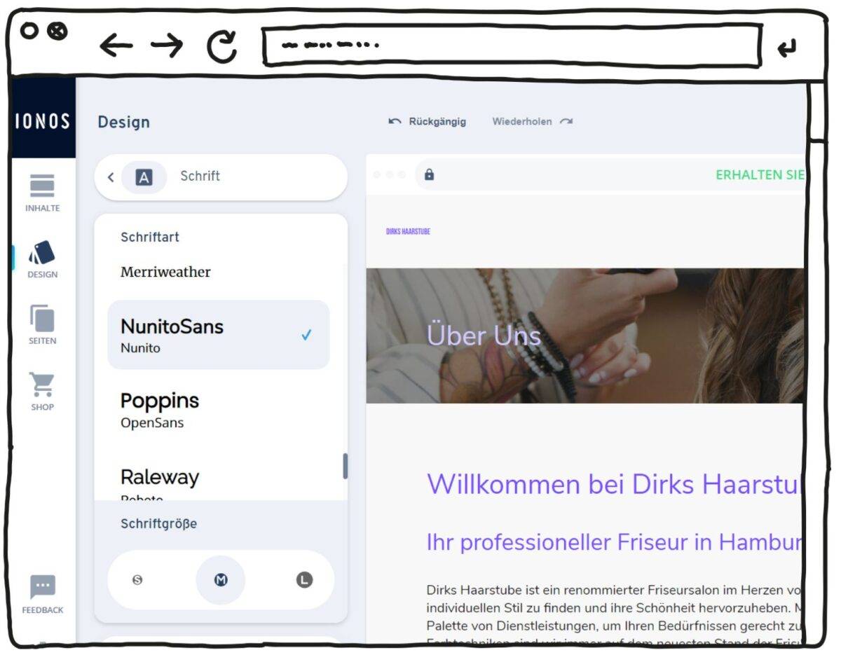 Friseur-Website gestalten