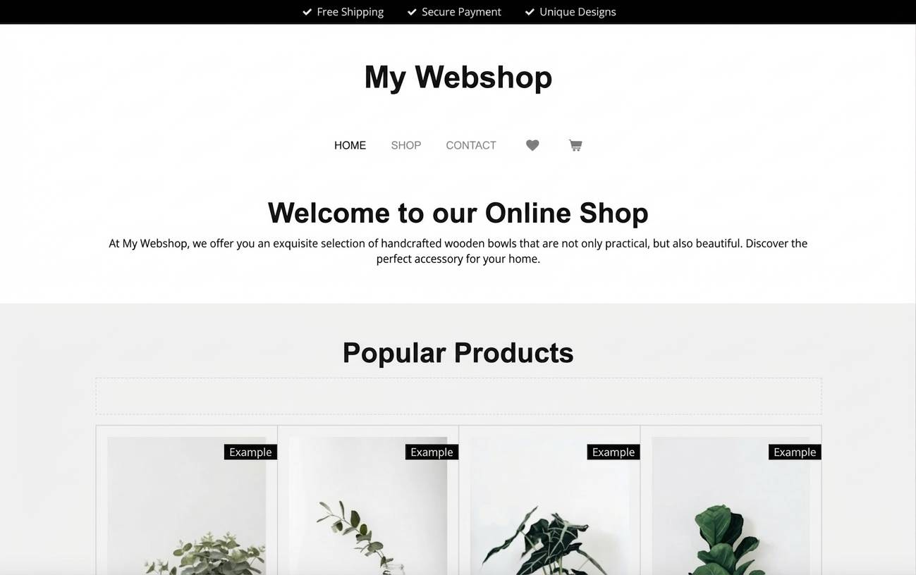 Free Website Webador