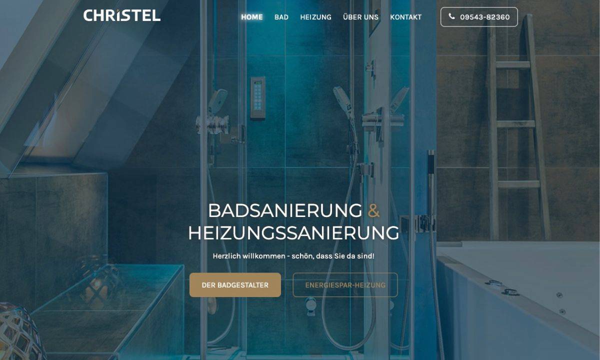 Website Sanitärfirma Christel