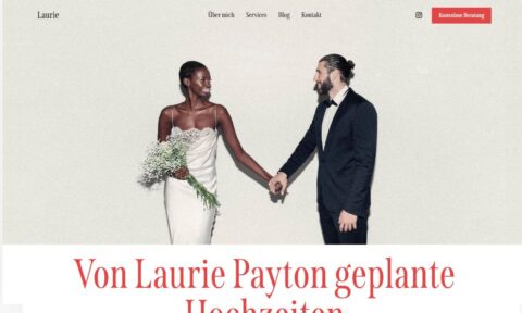 Hochzeitshomepage “Laurie”