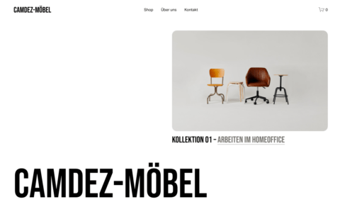 Online-Shop Template Squarespace