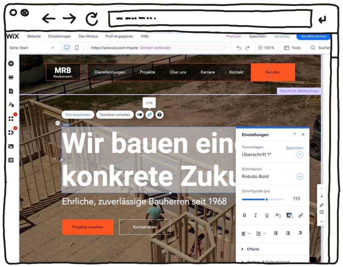 Wix-Bauunternehmen-Website-Erstellen