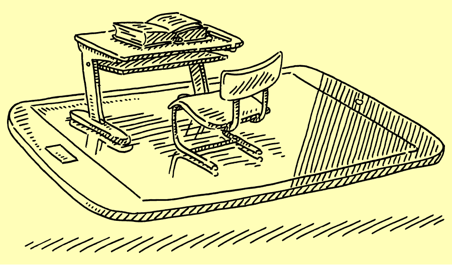 Illustration Schulhomepage erstellen