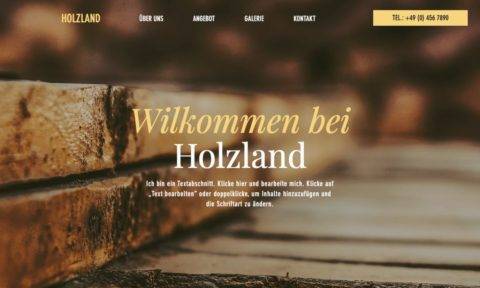 WIX Tischlerei Theme