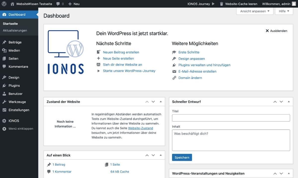 Wordpress Installieren Schritt 3